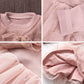 Girls'  Mink Velvet Fake Two Piece Dress