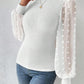 Tricots pour femmes, col rond, coutures, manches longues