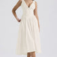Robe longue à bretelles coupe ajustée, imprimé mode style européen et américain
