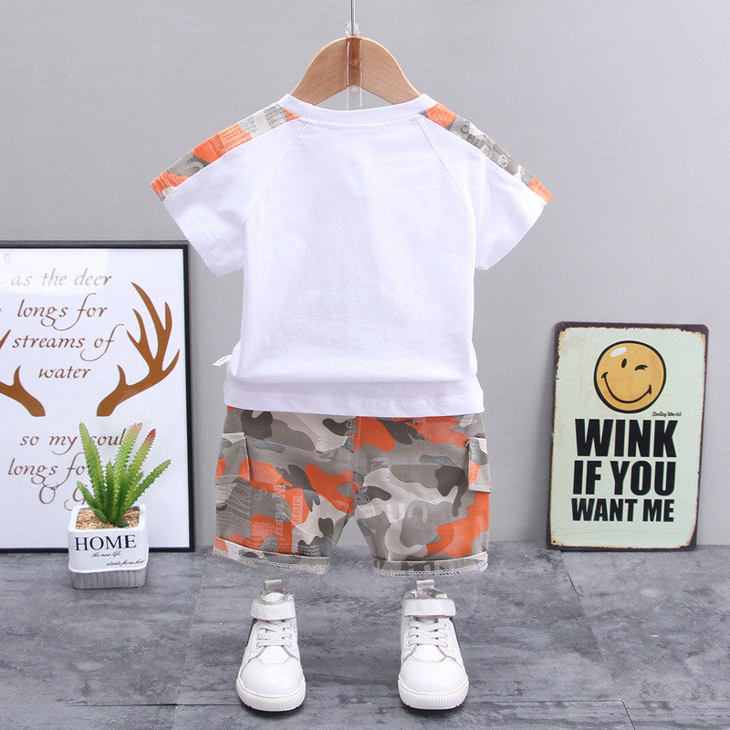 Vêtements décontractés pour enfants pour garçons, shorts décontractés à manches courtes