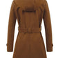 Women's Woolen Hooded Plus Size Coat