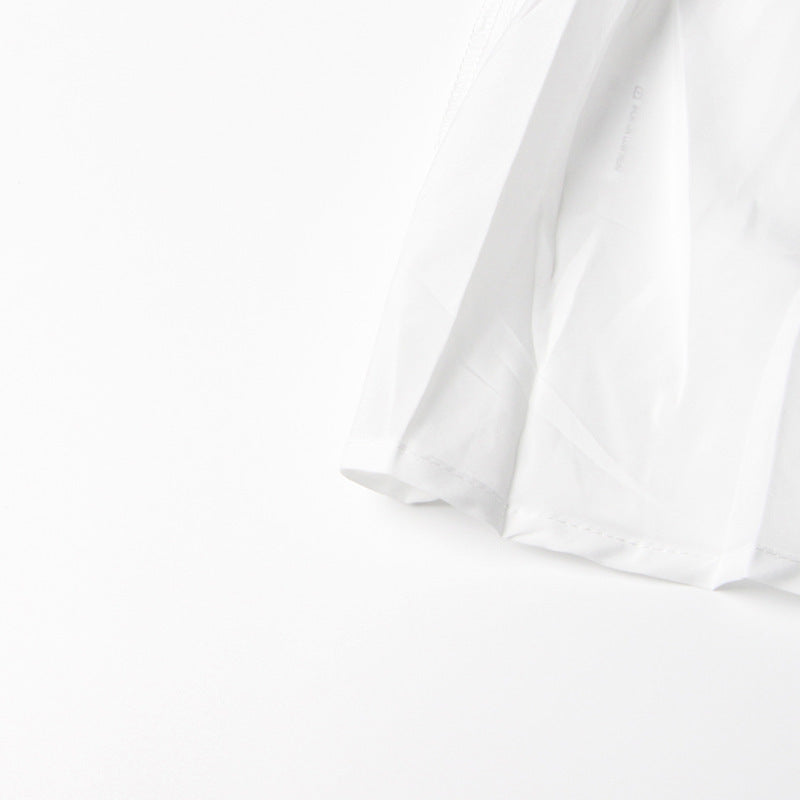 Summer Boat Neck Wooden Ear Design Short Sleeve High Waist Cake Dress