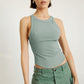 Women's Open Back Outerwear Vest T-shirt