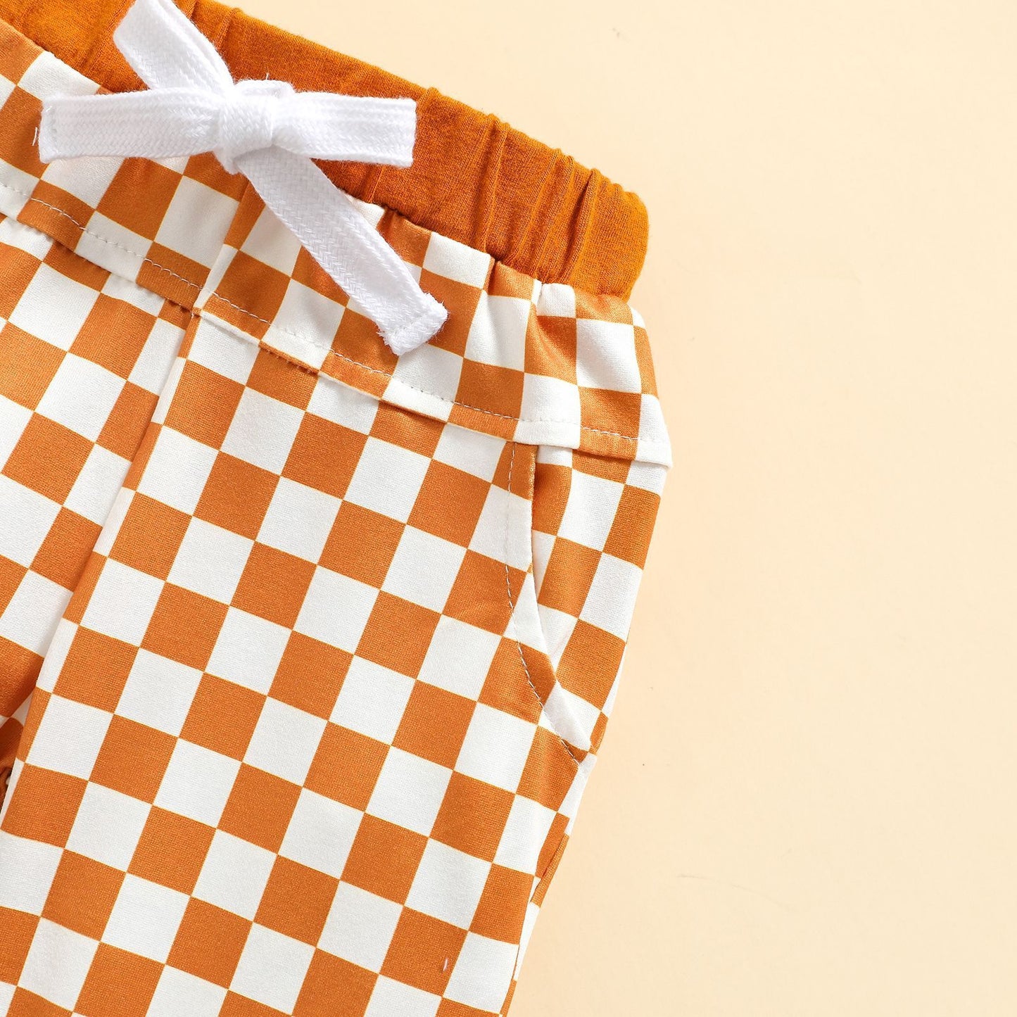 Combinaison à carreaux à capuche pour enfants, tenue de sport et de loisirs d'automne et d'hiver