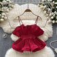Vacation Style Suspender Top Women's Wear European And American Ins