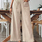 Women's Solid Color Casual Straight Pants
