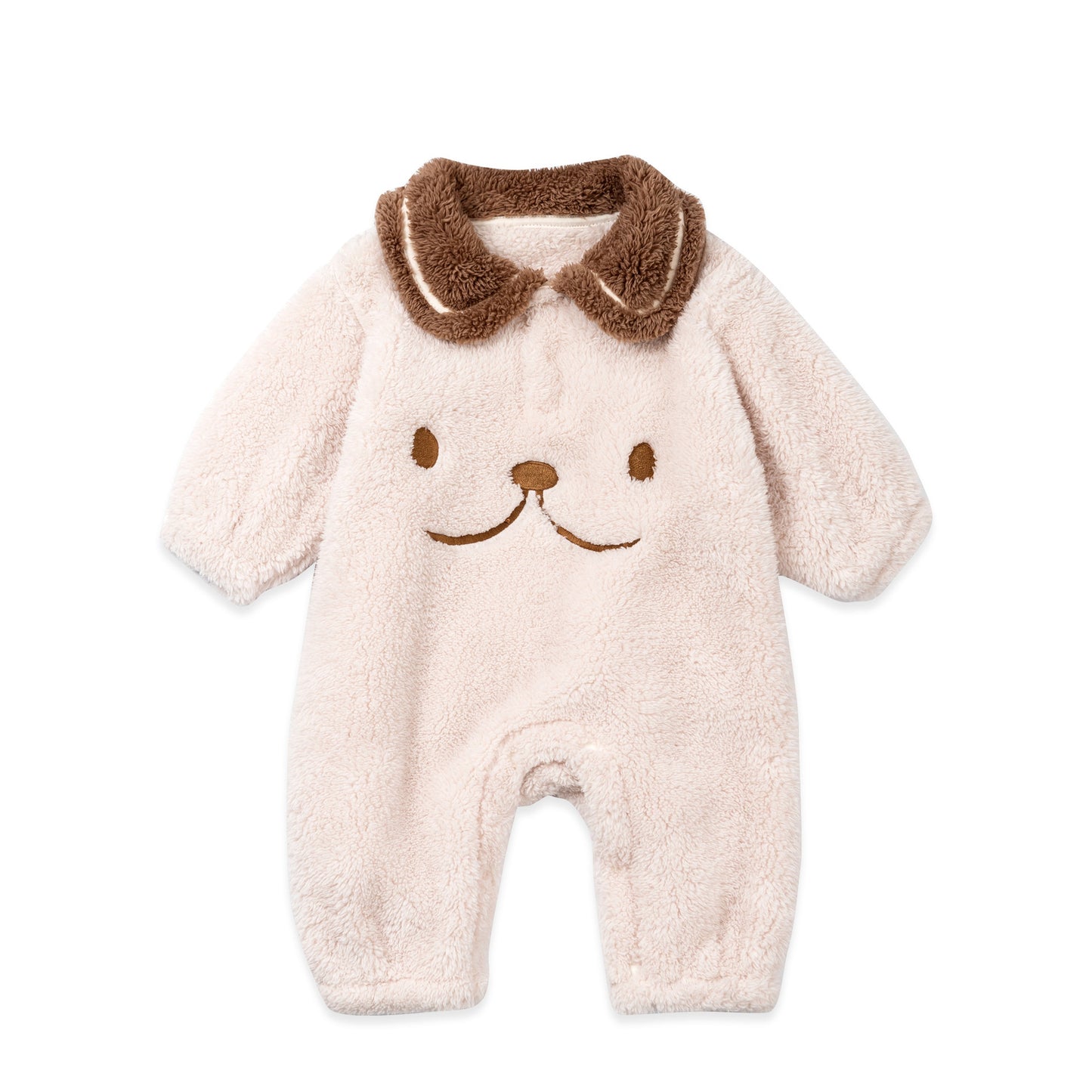 Barboteuse en polaire corail pour bébé, nouvelle collection printemps-automne