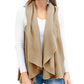 Fashionable Sleeveless Solid Color Cashmere Vest Women