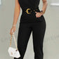 Women's Solid Color V-Neck Pleated Sleeveless Jumpsuit For Daily & Office Wear, Summer