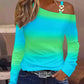 Autumn Simplicity Metal Button Shirt