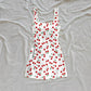 Printed Slim-fit French-style Sleeveless Dress For Women