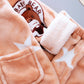 Girls' Cute Cartoon Flannel Pajama Suit