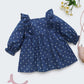 Little Polka Dot Blue Cute Fashionable Princess Dress