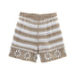 Seaside Vacation Beach Suit Women's Summer New Hollow Knitted Halter Top High Waist Shorts