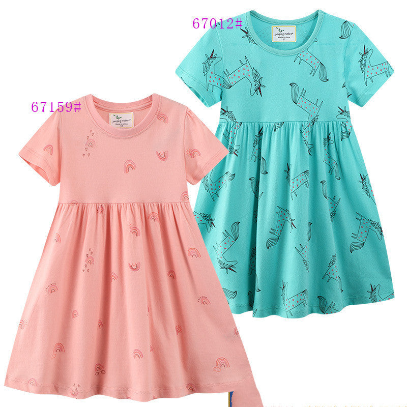 Robe à manches courtes style western pour fille