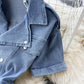 Suit Collar Short Sleeve Casual Wide Leg Cargo Shorts Jumpsuit
