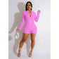 Women's Fashionable Knitted Plaid Breathable V-neck Jumpsuit