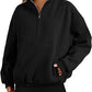Pull en polyester tendance pour femme, style sport décontracté, avec poche zippée