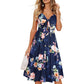 Sling Sleeveless Mid-length V-neck Dress