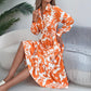 Women's Clothing Spring And Summer Leisure Flower Long Sleeve Shirt Skirt