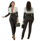 Suit Color Contrast Patchwork Casual Two-piece Suit Autumn