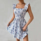 Robe fleurie ajustée à la mode pour femmes