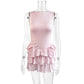 New Womens Sleeveless Crew-neck Dress