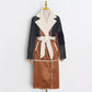 Veste longue en denim et coton tendance