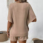 Women's New Short Sleeve Suit Women's Batwing Shirt Shorts
