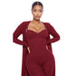 Women's Sling Jumpsuit Casual Loose Long Sleeve Jacket
