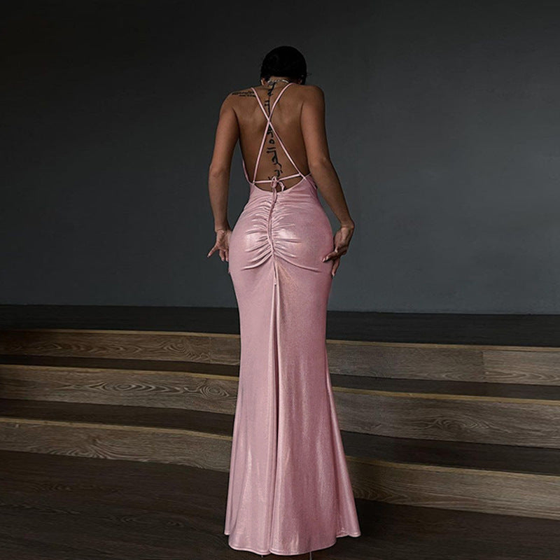Robe caraco coupe slim pour femme