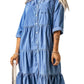 Spring And Summer Dress Denim Button Shirt