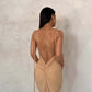 Fashion Lace Up Temperament Long Dress Halter Dress