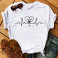 T-shirt Kawaii Verre à Vin Rose Gold