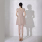 Niche Temperament Embroidered Heavy Work Waist Slimming Dress