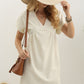 Women's Casual Loose Solid Color And V-neck Dress