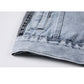 Women's Contrast Color Stitching All-match Thin Denim Jacket