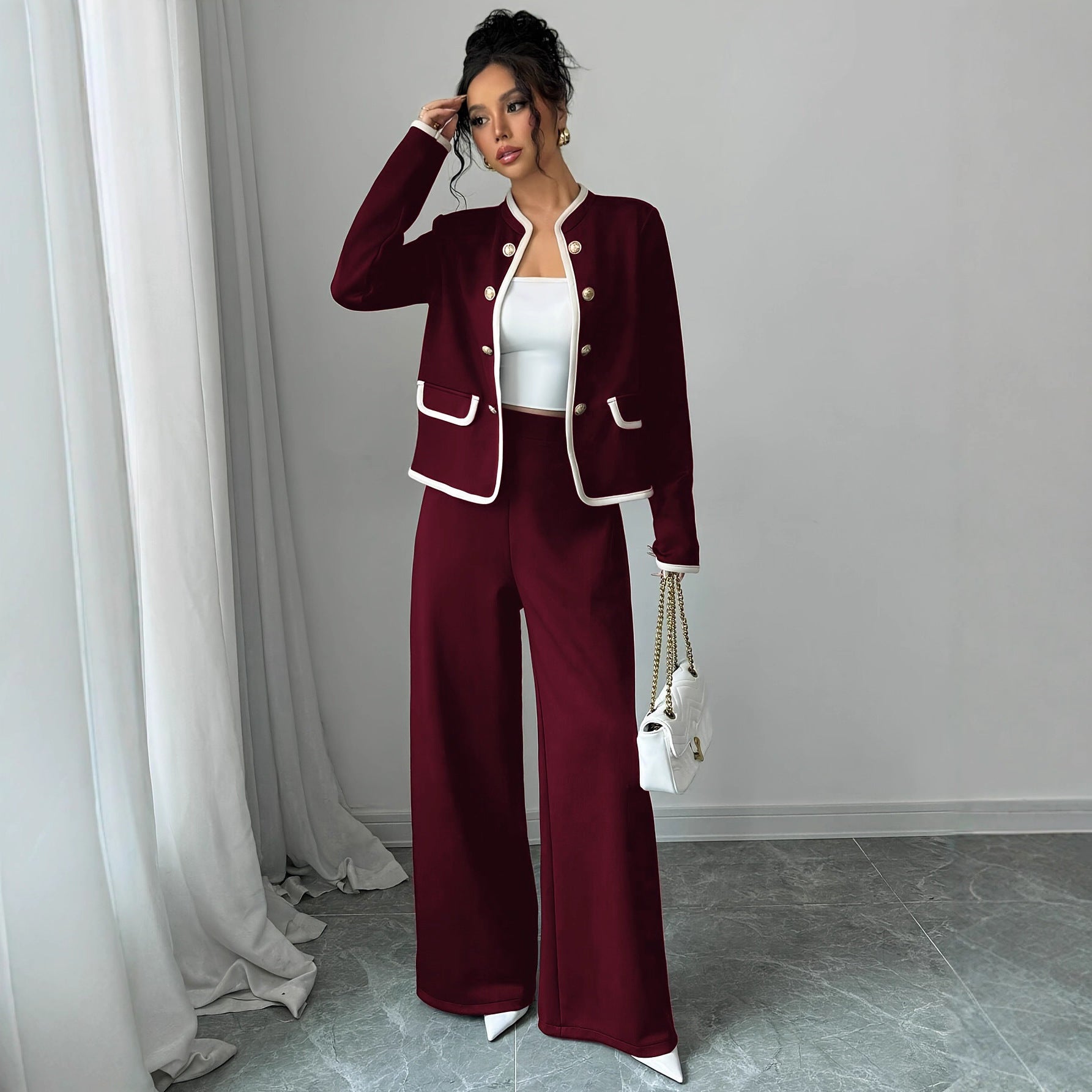 Slimming New Chinese Style Casual Chic Womens Suit
