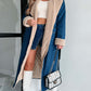 Lace-up Double Pocket Denim Trench Coat
