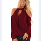 Women's Strapless Halterneck Button Long-sleeved