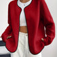 Fashion Casual Solid Color Women's Cardigan Short Jacket