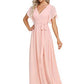 V-neck Chiffon Dress Women
