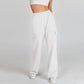 Pantalon de jogging élastique taille haute avec poches