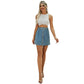 Short Denim Washed Skirt