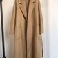 Women's Long Water Ripple Double-sided Wool Coat