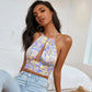 Slim-fit Chest Halter Short Small Tank Top Top Women