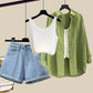 Summer Mint Man Style Dopamine Wear Match Suit Women