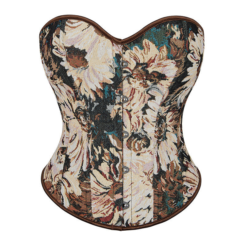 Corset Vintage Monet Oil Painting Printing
