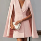 Commuter Double Breasted Shawl Cape Suit Dress