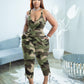 Women's Fashion Camisole Solid Color Pants Casual Set